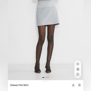 Wilfred classic mini skirt- Heather chrome